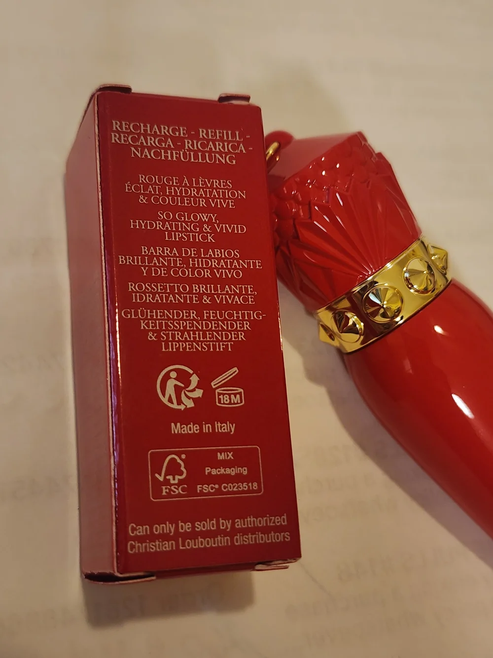 Christian Louboutin Rouge Lipstick With Refill